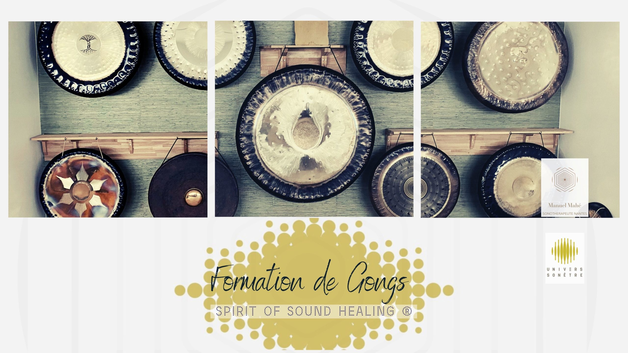 Formation de Gongs Spirit Of Sound Healing