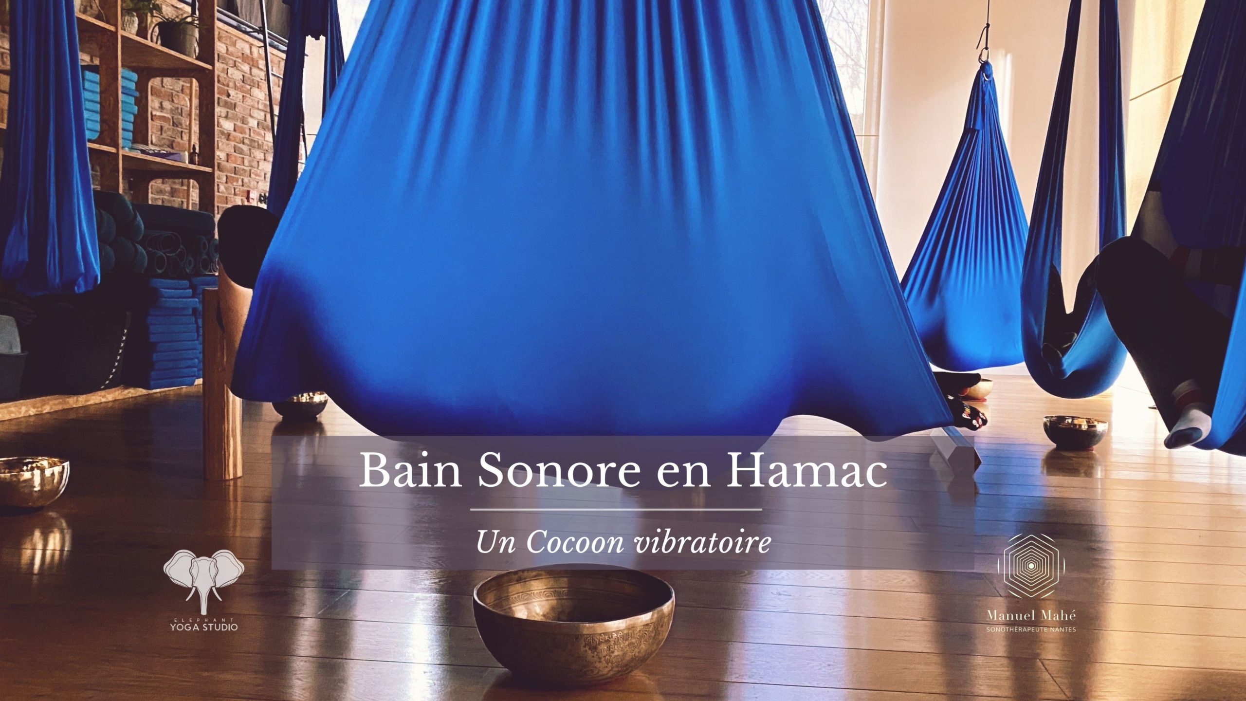 bain sonore en hamac a elephant yoga studio et Manuel mahe sonotherapeute